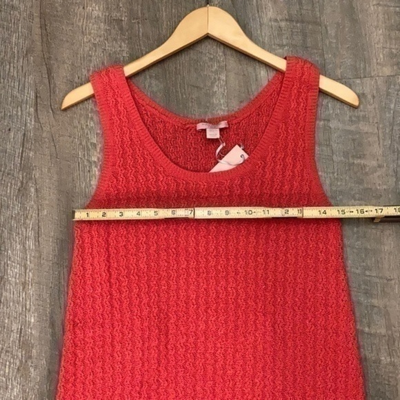 Saint Tropez West coral pink knit tank top small - Picture 6 of 7